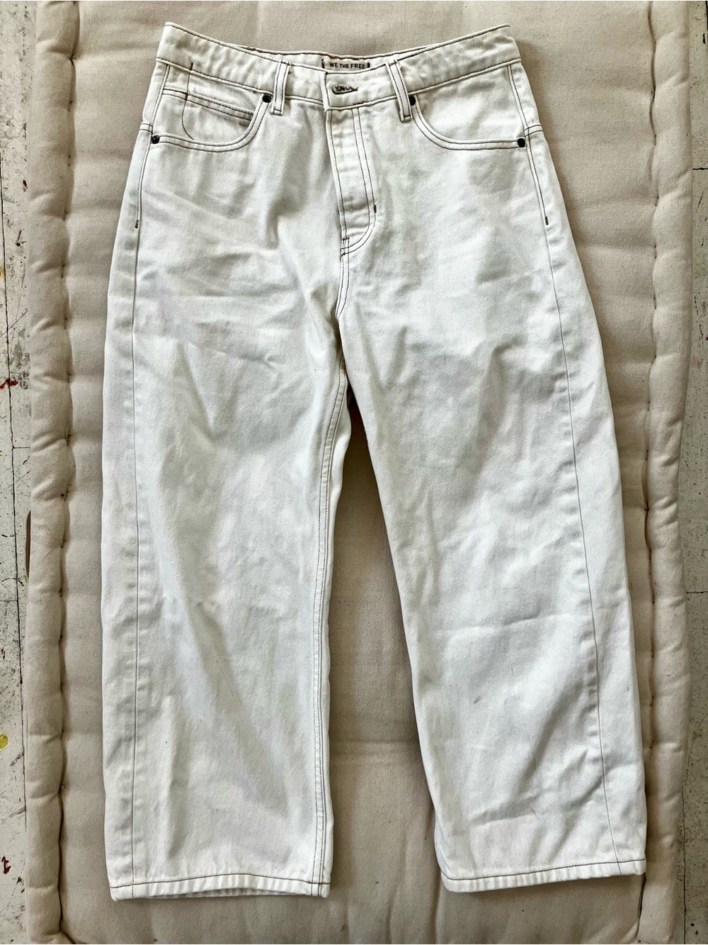 Free People Deep Trance Jeans in Cream - Picture 6 of 7